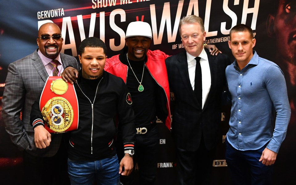 The deal was done and it saw Davis and his entourage, including Mayweather, head to London to take on Walsh