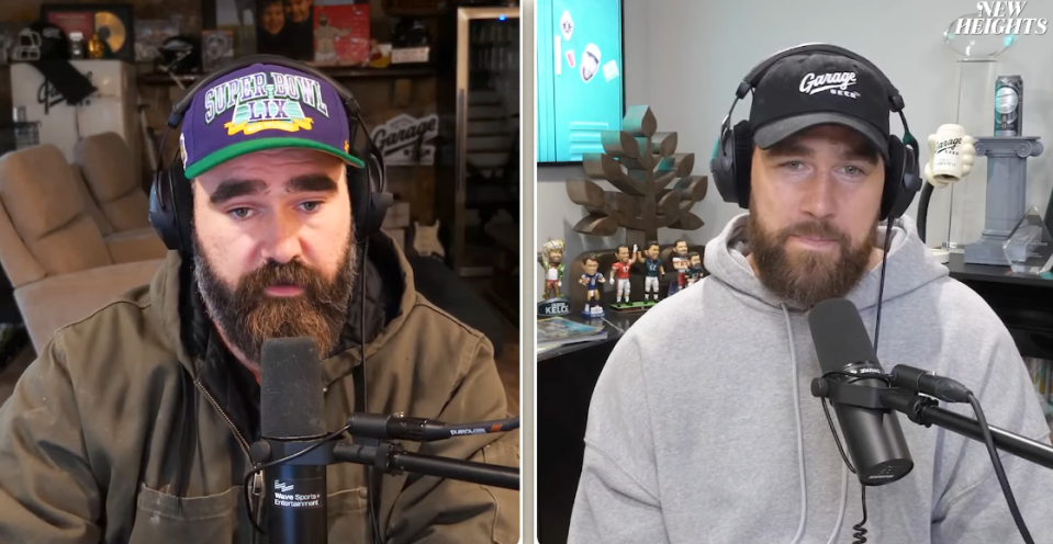 The Kelce brothers had an emotional conversation about Super Bowl allegiances