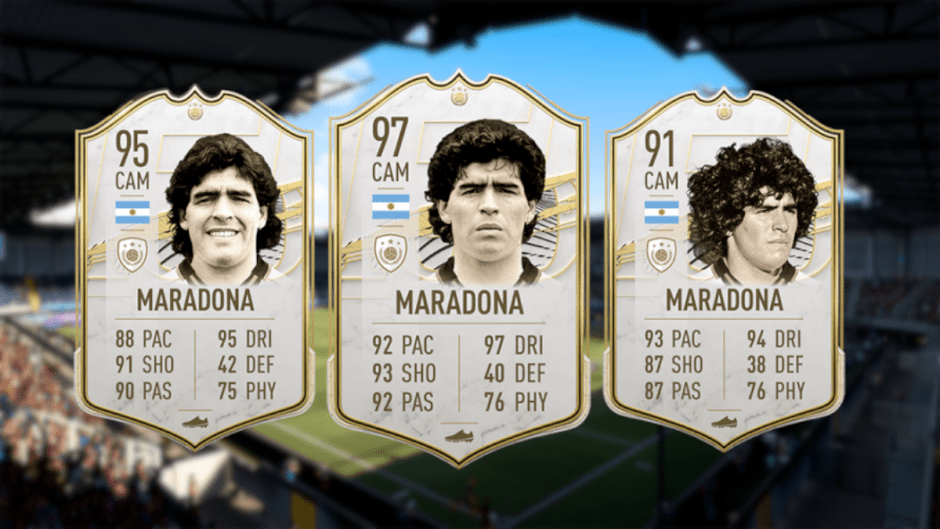 A number of versions of Maradona were available in FIFA 22