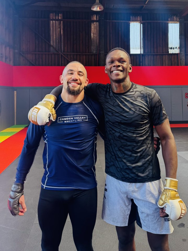 Adesanya was also spotted with ex rival Whittaker in January