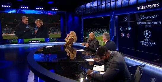 The music icon had the CBS Sports studio in hysterics