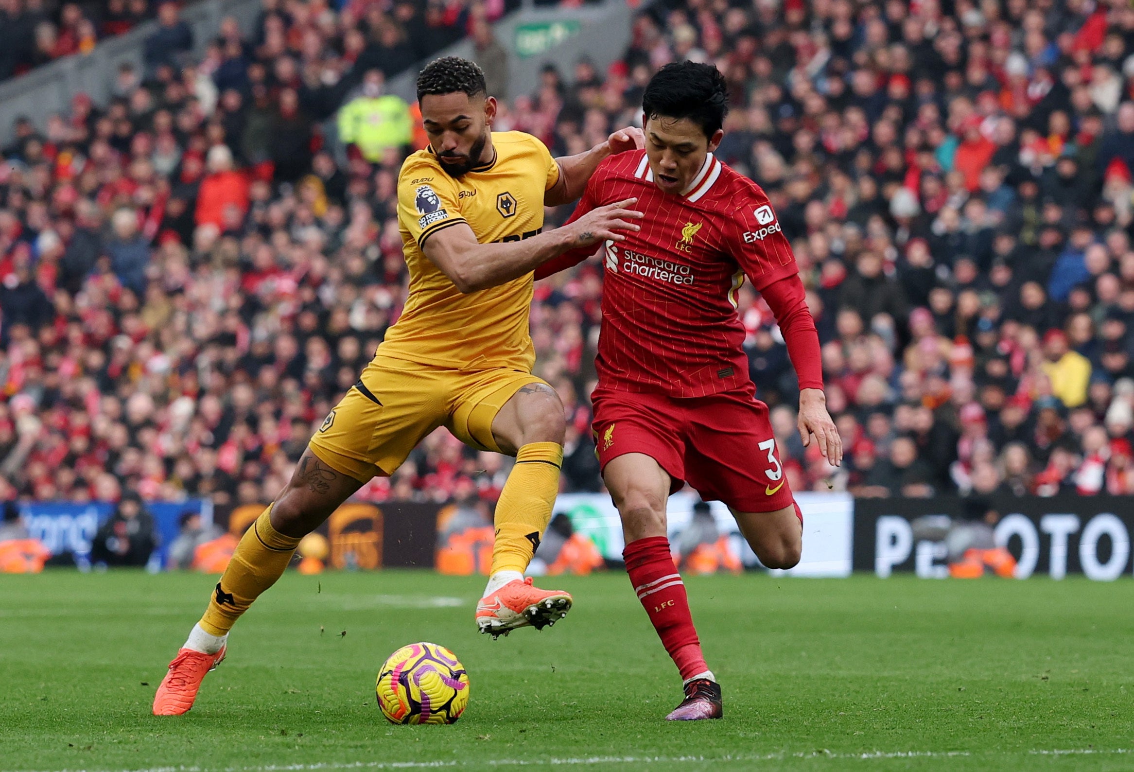 Wataru Endo was crucial in helping Liverpool see out victory over Wolves