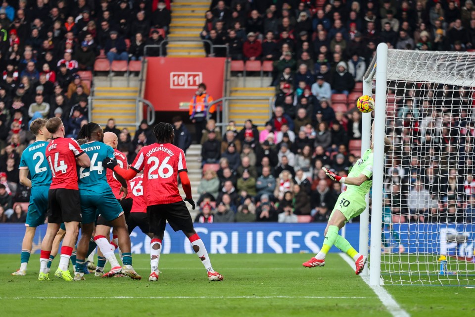 Ramsdale kept Southampton in the game with his saves