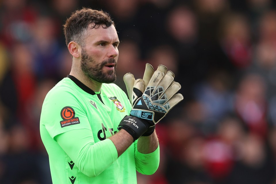 Ben Foster, Wrexham goalkeeper, announcing his retirement.