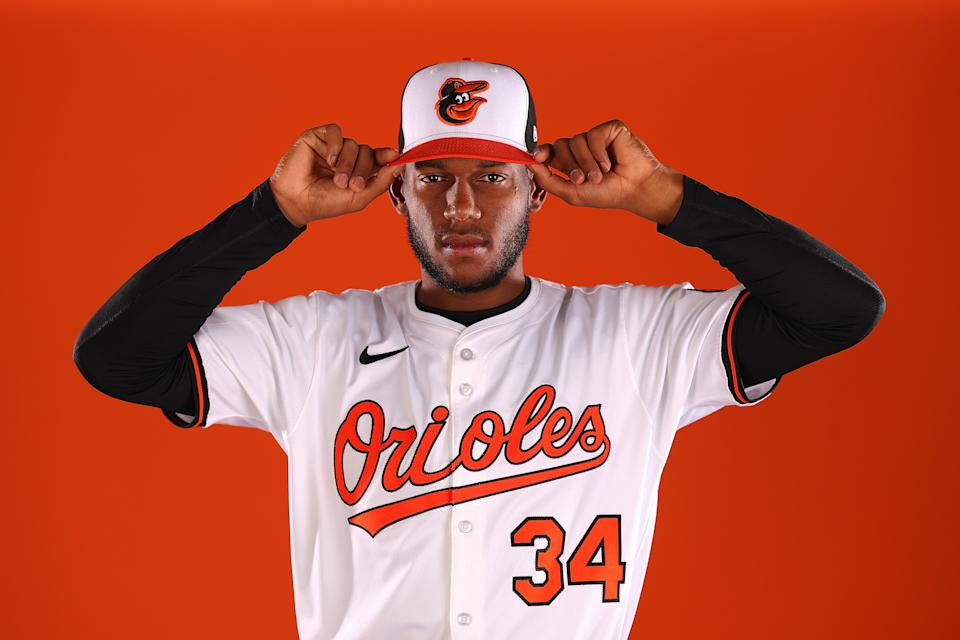 Contreras poses for a portrait during photo day on Feb. 19. (Kevin C. Cox/Getty Images)