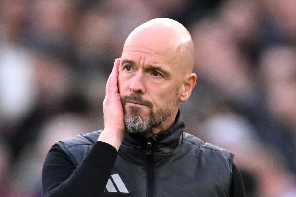 Ten Hag left United 14th in the table after a dismal start to the campaign - only for them to drop further