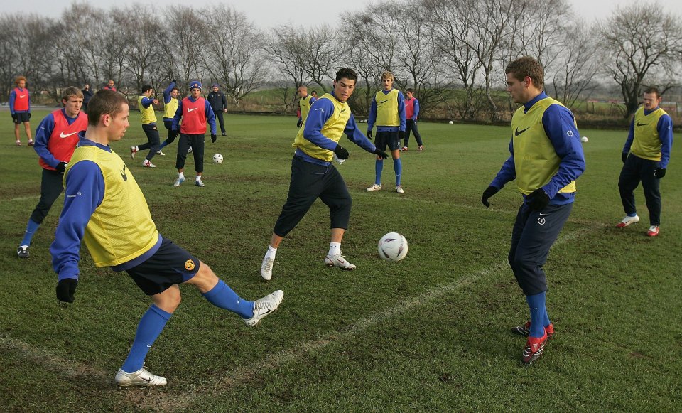 Ronaldo would stay behind to practice one-v-one situations and harness his famous take-on skills