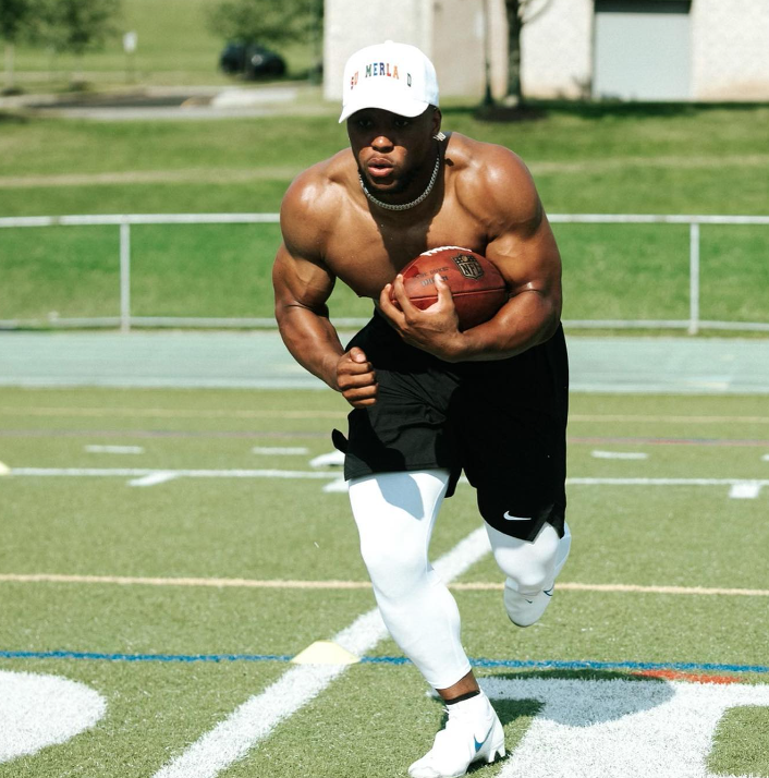 Barkley spends hours in the weight room