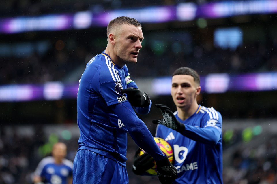 Vardy is known for his celebrations towards opposition fans