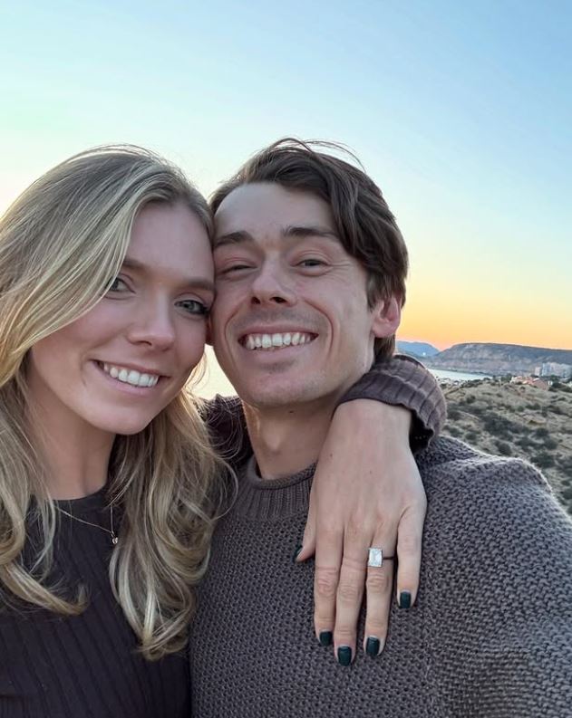 The pair announced their engagement in December