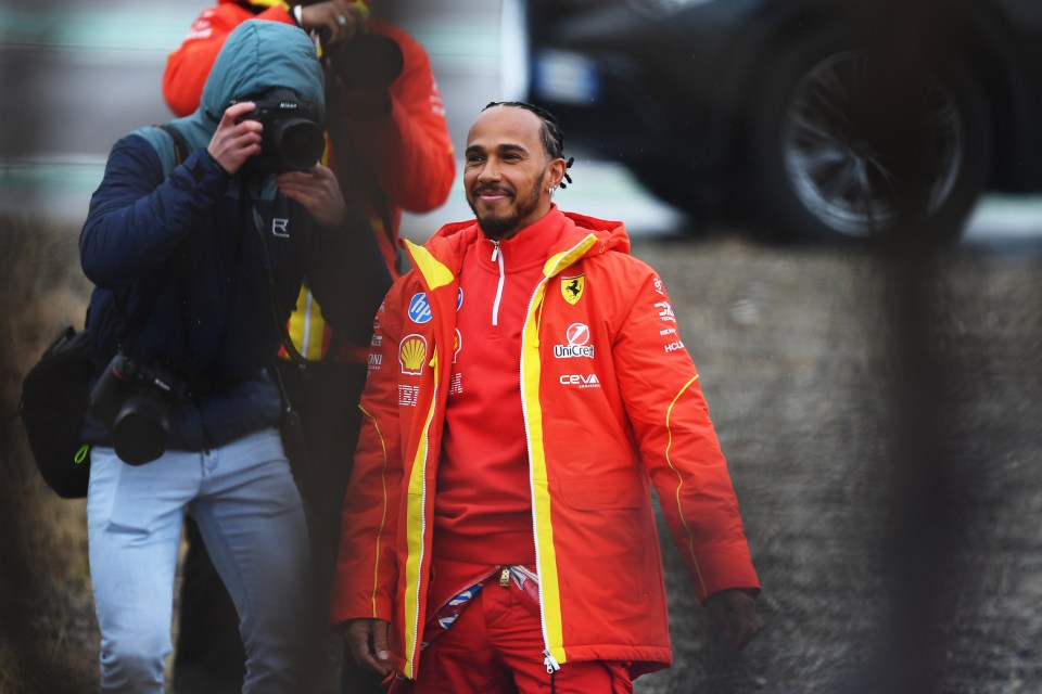 Hamilton will put his first competitive laps in a Ferrari together on March 14