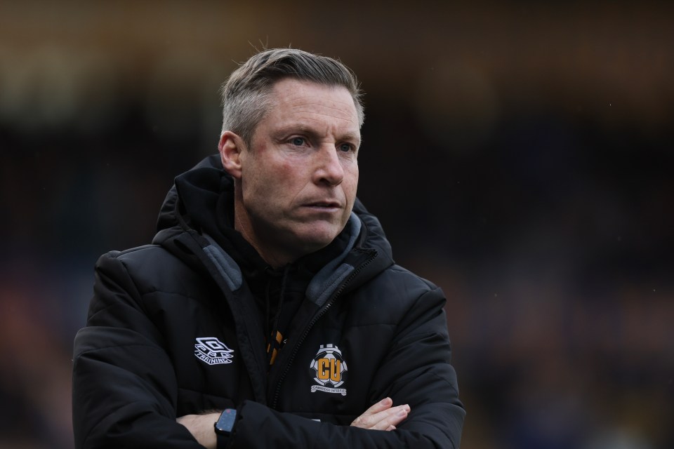 Neil Harris, manager of Cambridge United F.C.