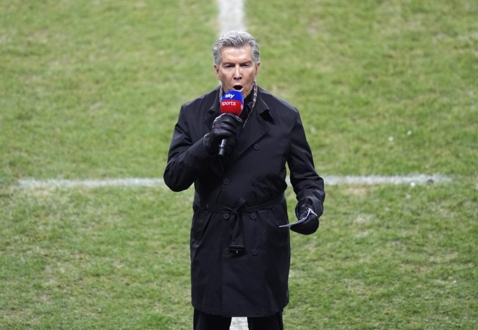 American announcer Michael Buffer introduces the teams before the Betfred Super League match at The Brick Community Stadium, Wigan. Picture date: Thursday February 13, 2025. PA Photo. See PA story RUGBYL Wigan. Photo credit should read: Martin Rickett/PA Wire. RESTRICTIONS: Use subject to restrictions. Editorial use only, no commercial use without prior consent from rights holder.