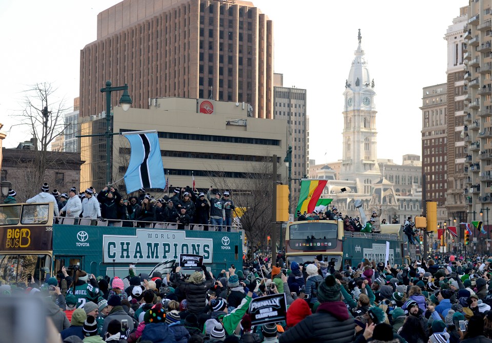 The streets of Philadelphia will be lined with fans again on Valentine's Day