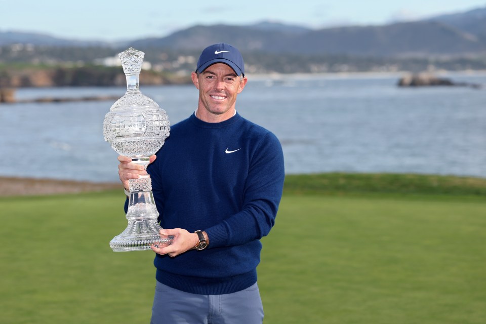 Rory McIlroy claimed victory at Pebble Beach earlier this year