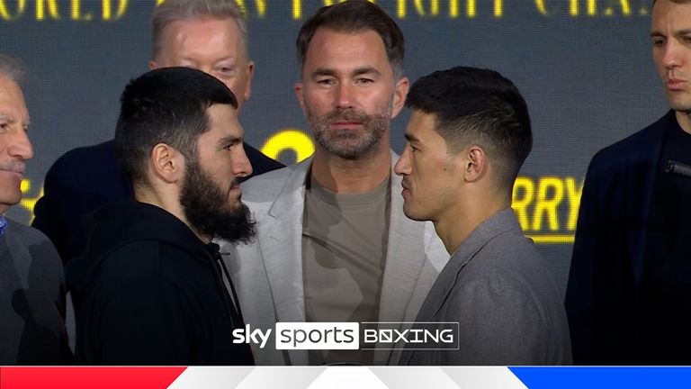 Artur Beterbiev and Dmitry Bivol were involved in an intense face-off following the final press conference ahead of their rematch on Saturday.