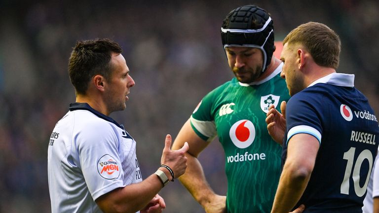 Referee James Doleman surprisingly ruled Van der Merwe's act was not worthy of a penalty try