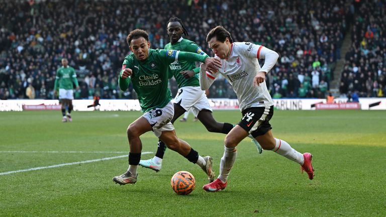 Federico Chiesa failed to impress for Liverpool during the loss to Plymouth