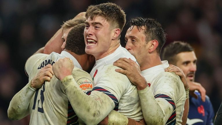 Tommy Freeman was among the tryscorers as England outscored France by three tries to one