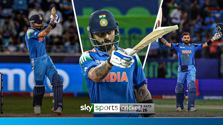 Watch back the best moments of Virat Kohli&#39;s sensation century, which saw the Indian batter passing 14,000 ODI runs in the ICC Champions Trophy against Pakistan.