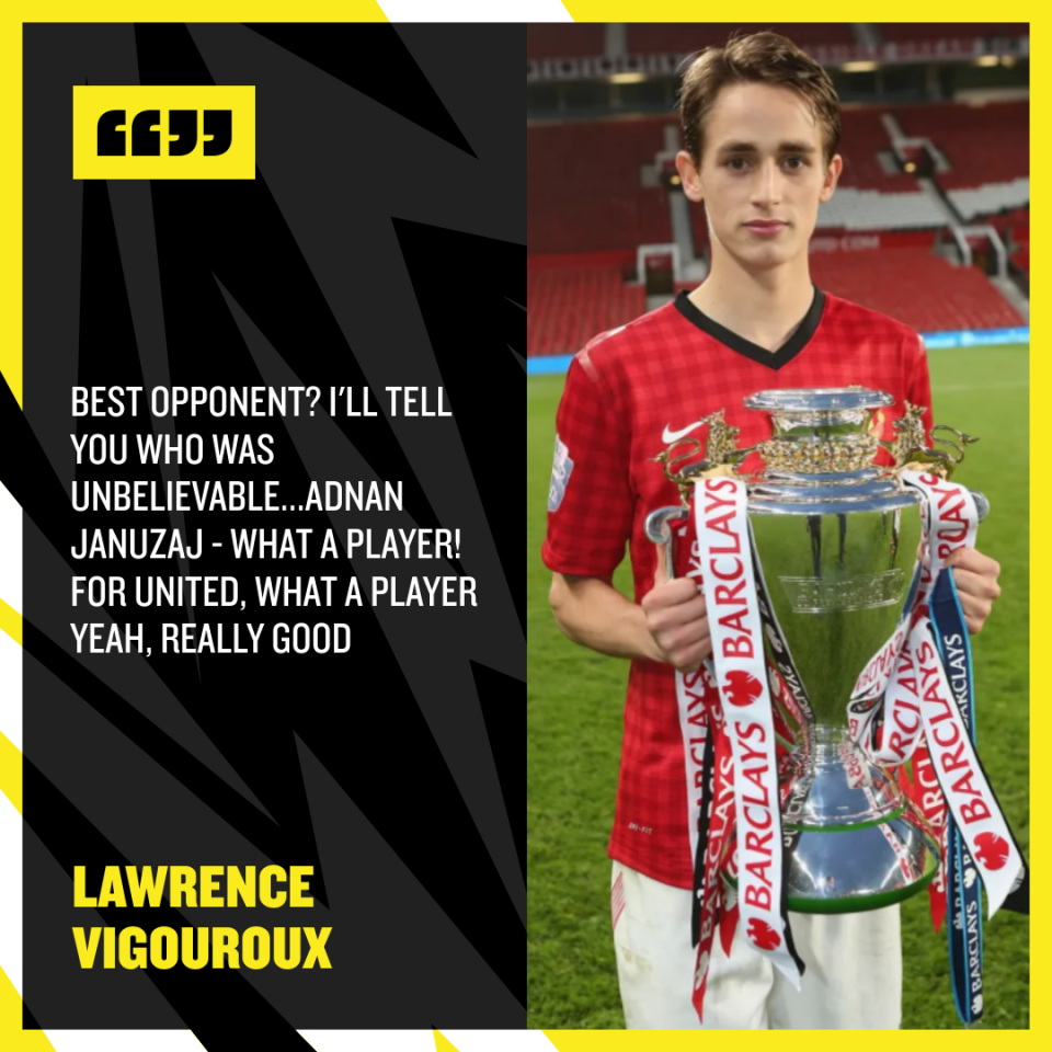 Former Tottenham keeper Vigouroux was wowed by a young Januzaj