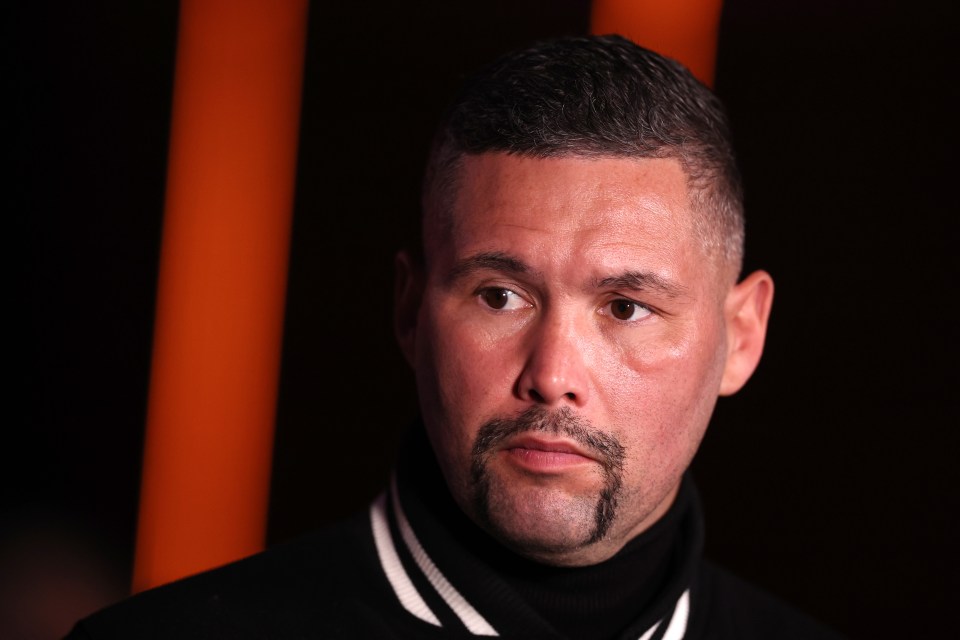 Tony Bellew, former professional boxer, at a press conference.