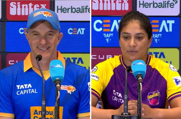 What did Michael Klinger and Lisa Sthalekar share post Gujarat Giants win over UP Warriorz