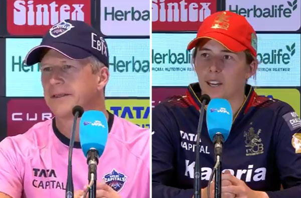 What did DC coach Jonathan Batty and Georgia Wareham say after the DC vs RCB match?