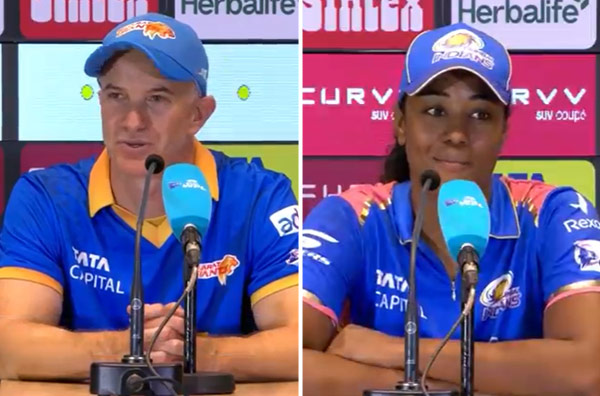 What did GG coach Michael Klinger and MI's Hayley Matthews say in the post-match presser?