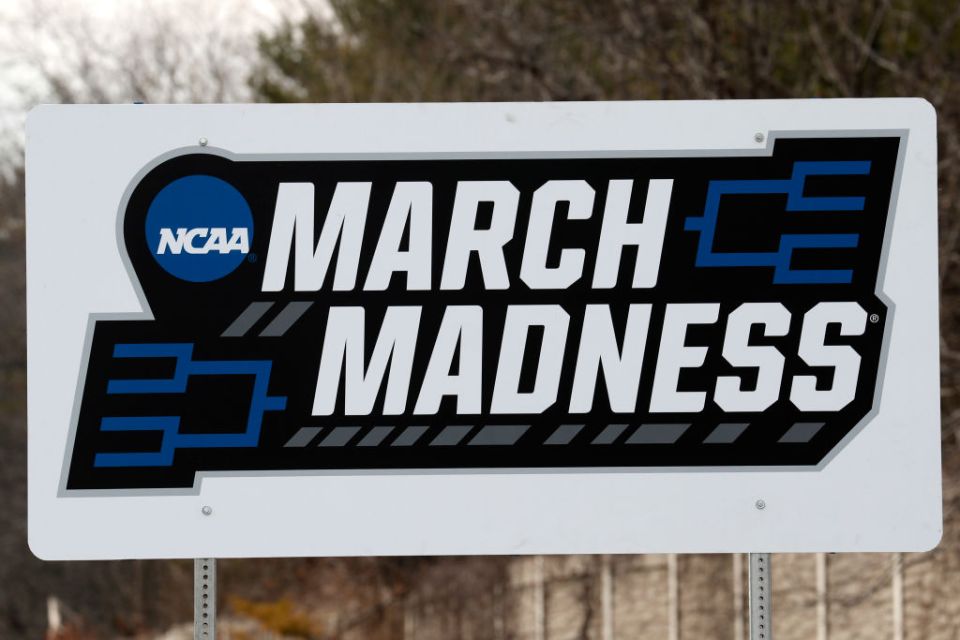 NCAA March Madness sign.