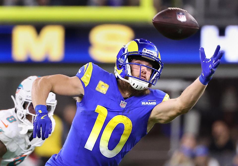 Cooper Kupp makes a one-handed catch against the Miami Dolphins in November.