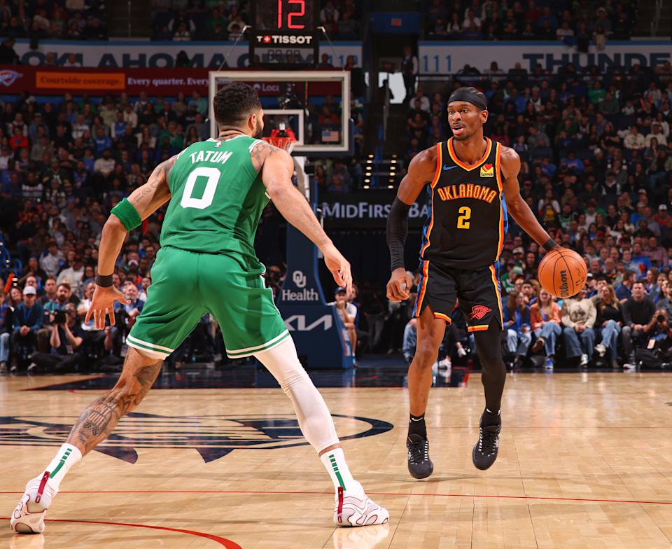 OKC beat Boston in their Primary Gathering back in January. (Zach Beeker/NBAE via Getty Images)