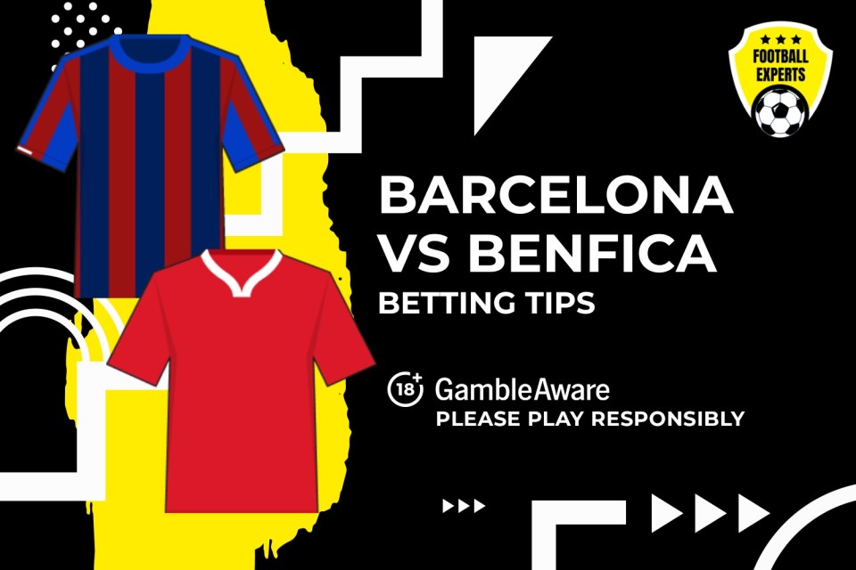 Barcelona vs Benfica betting tips. 18+ GambleAware.org – Please Move responsibly.