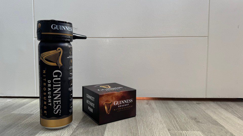 The Guinness NitroSurge fits its own dedicated cans