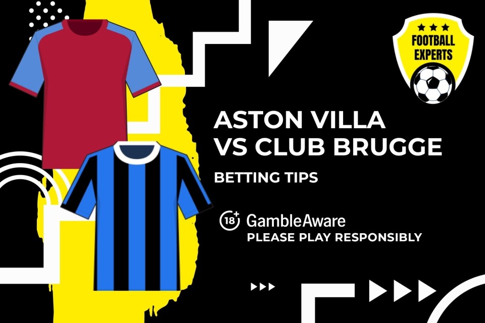 Aston Villa vs Club Brugge betting tips. 18+ GambleAware.org – Please Action responsibly.