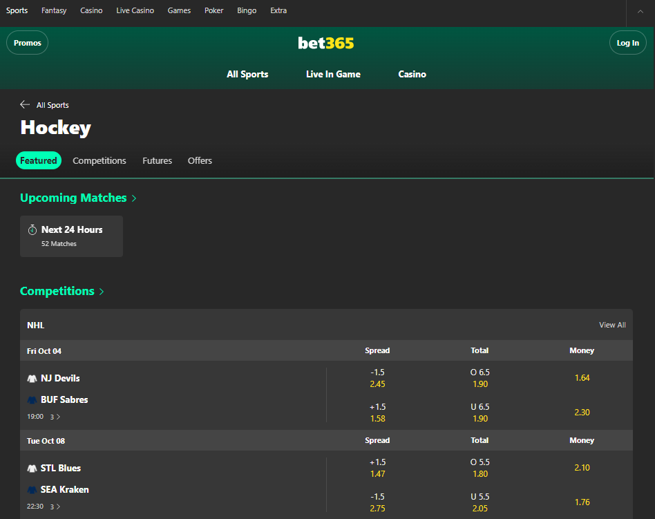 bet365 sportsbook canada