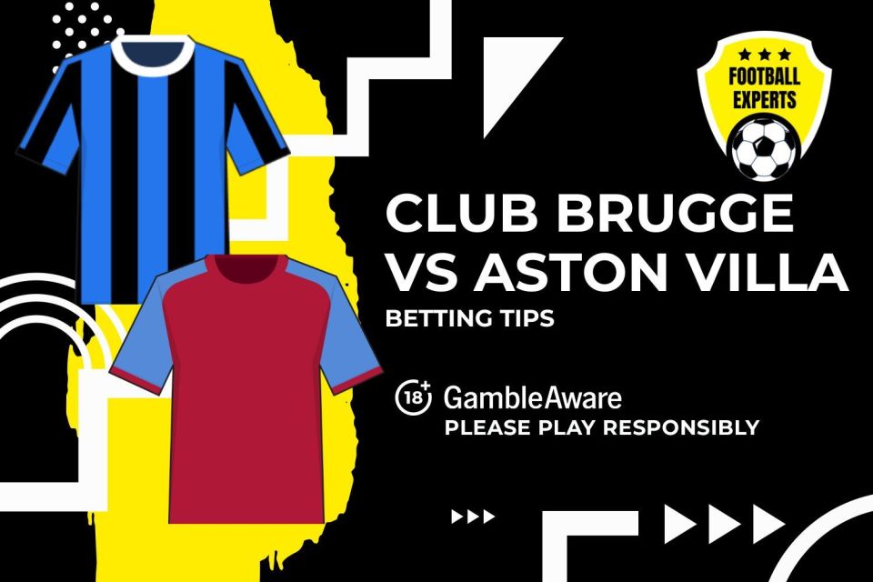 Club Brugge vs Aston Villa betting tips. 18+ GambleAware.org – Please play responsibly.